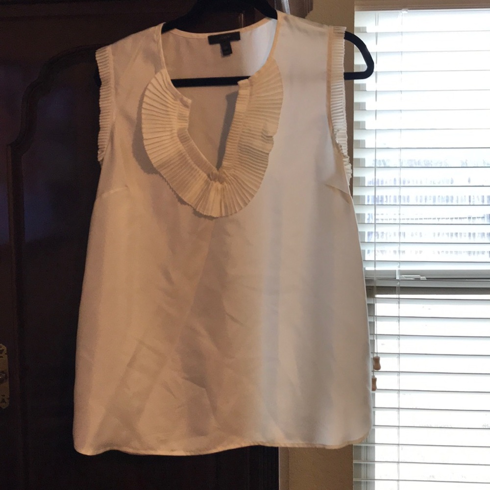 Jcrew sleeveless silk blouse